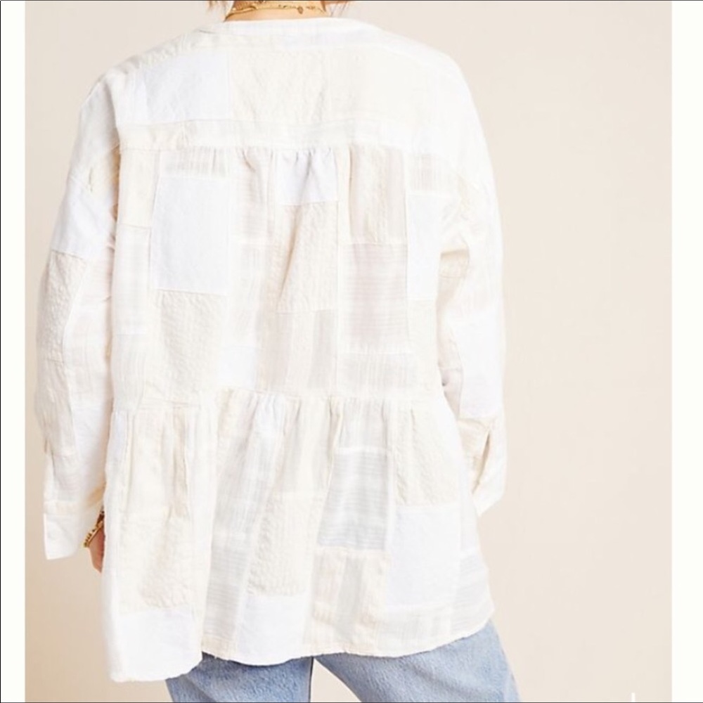 COPY - Maeve Anthropologie Zoe Patchwork Blouse Sz L/XL - Picture 3 of 6